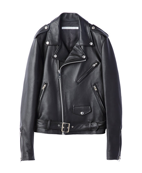 Leather biker jacket