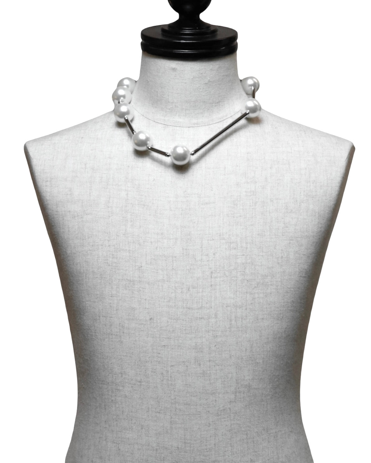 Womens Pearl Necklace | Silver