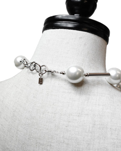 Womens pearl necklace | Silver