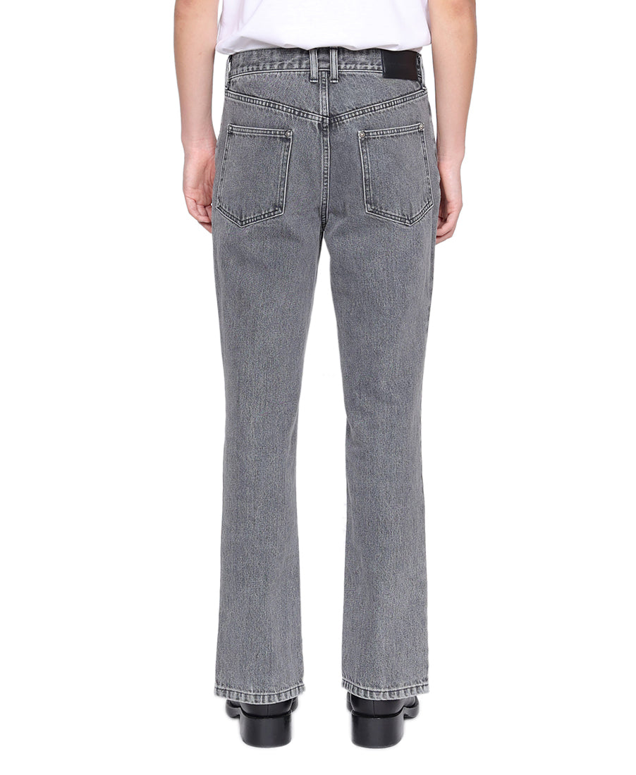 Washed denim zipped pants – JOHN LAWRENCE SULLIVAN